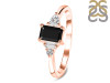 Black Tourmaline & White Topaz Ring BLS-RDR-2397.
