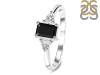 Black Tourmaline & White Topaz Ring BLS-RDR-2397.