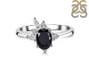 Black Tourmaline & White Topaz Ring BLS-RDR-2398.