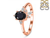 Black Tourmaline & White Topaz Ring BLS-RDR-2398.