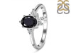 Black Tourmaline & White Topaz Ring BLS-RDR-2398.
