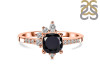 Black Tourmaline & White Topaz Ring BLS-RDR-2404.