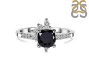 Black Tourmaline & White Topaz Ring BLS-RDR-2404.