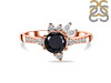 Black Tourmaline & White Topaz Ring BLS-RDR-2406.