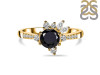 Black Tourmaline & White Topaz Ring BLS-RDR-2406.