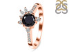Black Tourmaline & White Topaz Ring BLS-RDR-2406.