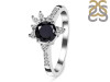 Black Tourmaline & White Topaz Ring BLS-RDR-2406.