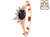 Black Tourmaline & White Topaz Ring BLS-RDR-2418.