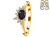 Black Tourmaline & White Topaz Ring BLS-RDR-2418.