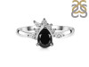 Black Tourmaline & White Topaz Ring BLS-RDR-2431.