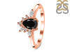 Black Tourmaline & White Topaz Ring BLS-RDR-2431.