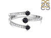 Black Tourmaline & White Topaz Ring BLS-RDR-2520.