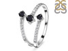 Black Tourmaline & White Topaz Ring BLS-RDR-2520.