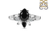 Black Tourmaline & White Topaz Ring BLS-RDR-2521.