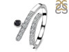 Black Tourmaline & White Topaz Ring BLS-RDR-2526.