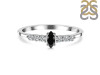 Black Tourmaline & White Topaz Ring BLS-RDR-2532.