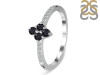 Black Tourmaline & White Topaz Ring BLS-RDR-2534.