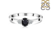 Black Tourmaline & White Topaz Ring BLS-RDR-2542.