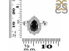 Black Tourmaline & White Topaz Ring BLS-RDR-2770.