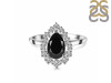Black Tourmaline & White Topaz Ring BLS-RDR-2770.