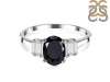 Black Tourmaline & White Topaz Ring BLS-RDR-2861.