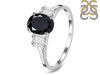Black Tourmaline & White Topaz Ring BLS-RDR-2861.