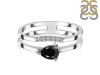 Black Tourmaline & White Topaz Ring BLS-RDR-2862.