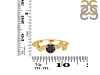 Black Tourmaline & White Topaz Ring BLS-RDR-2981.