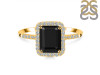  Black Tourmaline & White Topaz Ring BLS-RDR-3071.