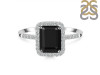  Black Tourmaline & White Topaz Ring BLS-RDR-3071.