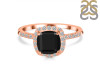 Black Tourmaline & White Topaz Ring BLS-RDR-3119.