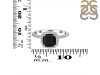 Black Tourmaline & White Topaz Ring BLS-RDR-3119.