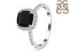 Black Tourmaline & White Topaz Ring BLS-RDR-3119.