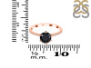 Black Tourmaline & White Topaz Ring BLS-RDR-3140.