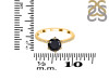 Black Tourmaline & White Topaz Ring BLS-RDR-3140.