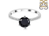 Black Tourmaline & White Topaz Ring BLS-RDR-3140.