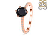 Black Tourmaline & White Topaz Ring BLS-RDR-3140.