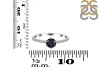 Black Tourmaline & White Topaz Ring BLS-RDR-3143.