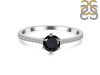 Black Tourmaline & White Topaz Ring BLS-RDR-3143.