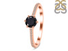 Black Tourmaline & White Topaz Ring BLS-RDR-3143.