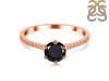 Black Tourmaline & White Topaz Ring BLS-RDR-3144.
