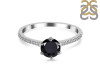 Black Tourmaline & White Topaz Ring BLS-RDR-3144.
