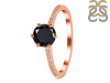 Black Tourmaline & White Topaz Ring BLS-RDR-3144.