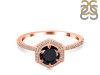 Black Tourmaline & White Topaz Ring BLS-RDR-3146.