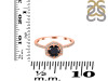 Black Tourmaline & White Topaz Ring BLS-RDR-3146.
