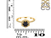 Black Tourmaline & White Topaz Ring BLS-RDR-3146.