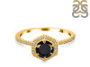 Black Tourmaline & White Topaz Ring BLS-RDR-3146.