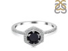 Black Tourmaline & White Topaz Ring BLS-RDR-3146.