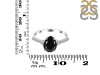 Black Tourmaline & White Topaz Ring BLS-RDR-3148.