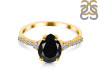 Black Tourmaline & White Topaz Ring BLS-RDR-3148.